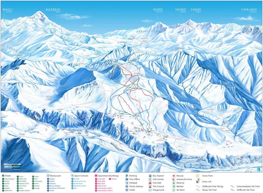 The mountains of Gudauri