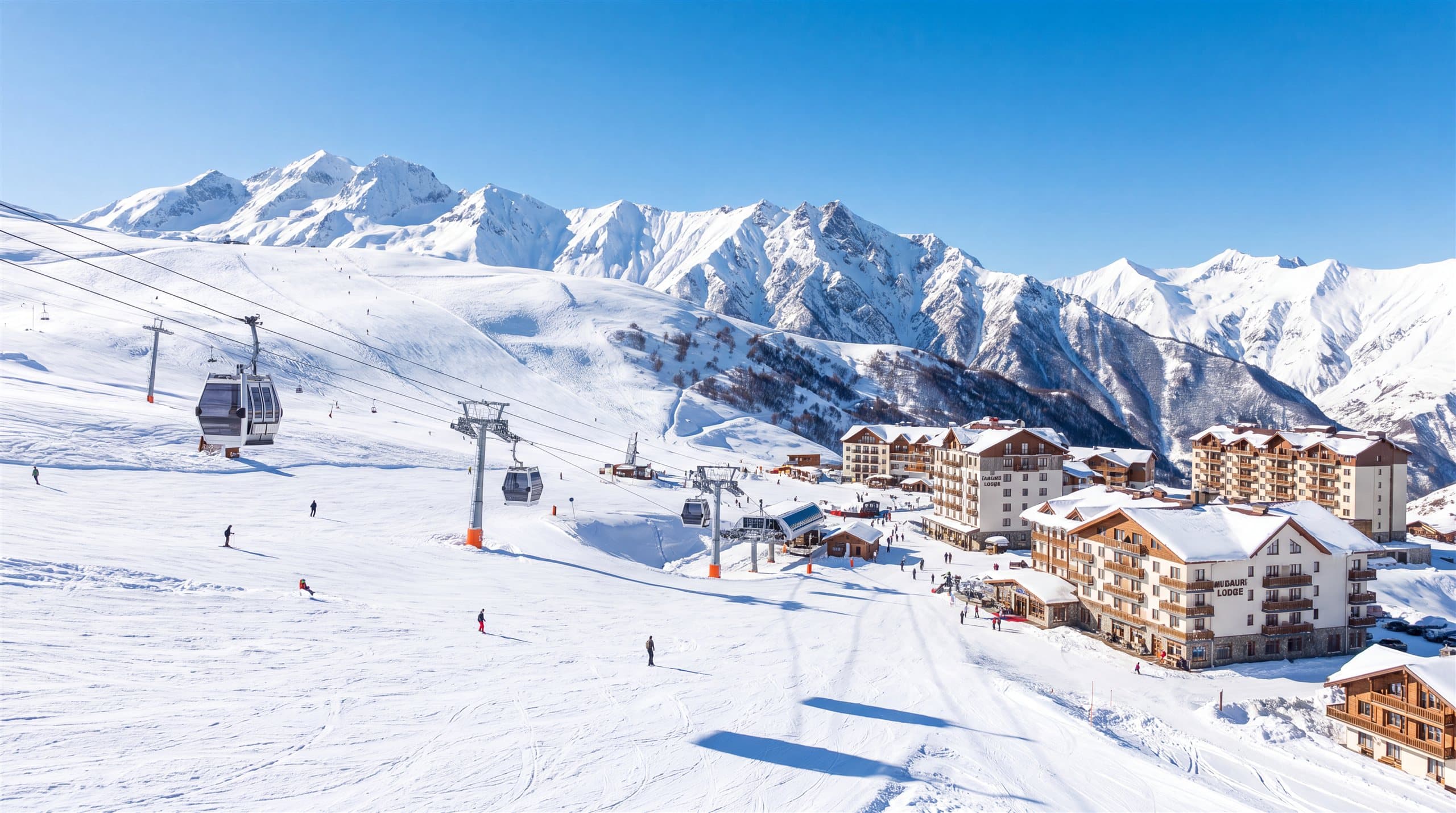 The sunny pistes of Gudauri