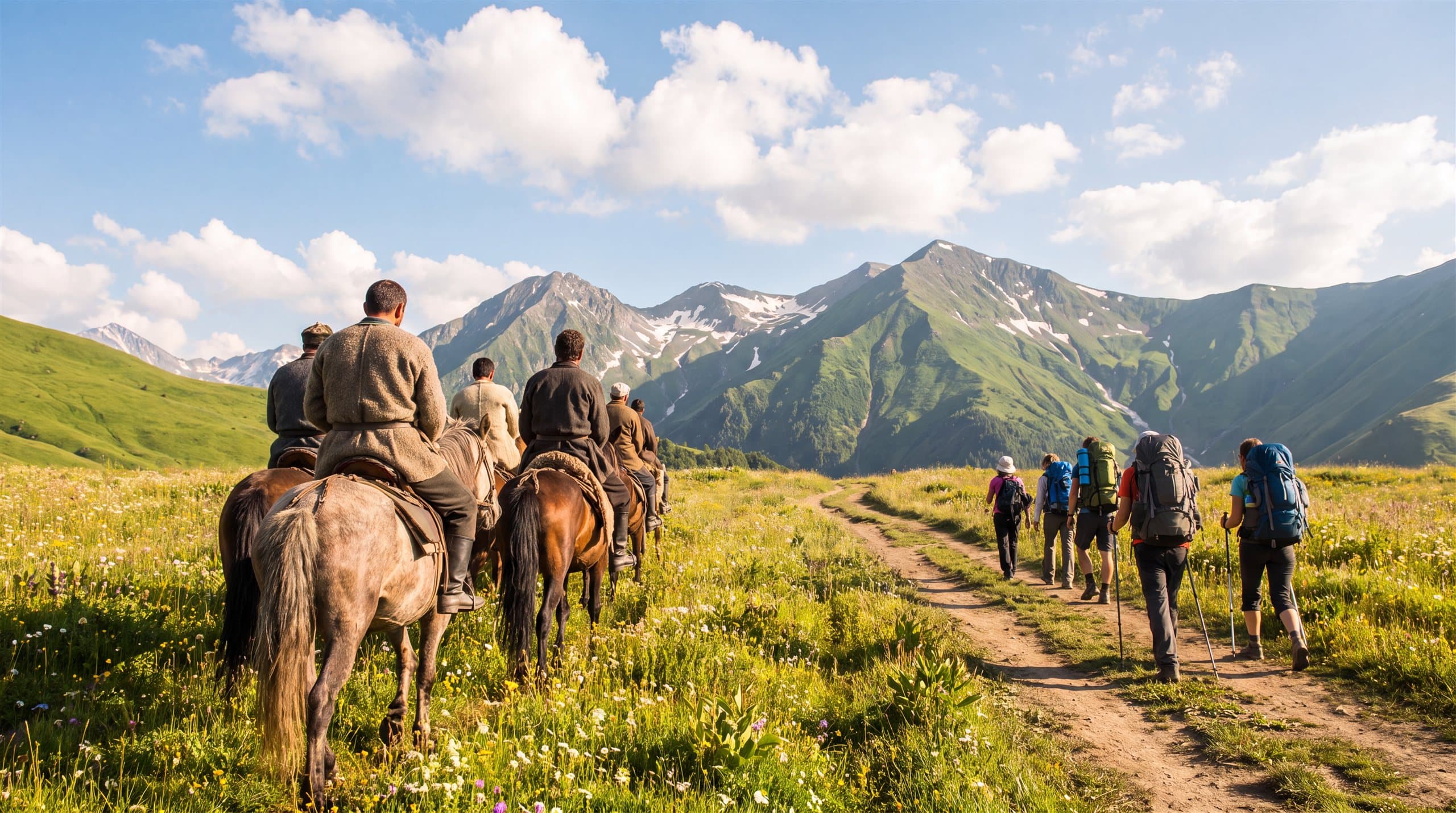Summer meadows in Gudauri